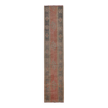 Vintage Turkish hallway rug 61x313 cm