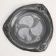 Art Nouveau triangular tin pewter dish, The Netherlands ca. 1900