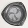 Plat en étain triangulaire Art Nouveau, Pays-Bas vers 1900