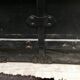 Black ancient travel trunk, 19th