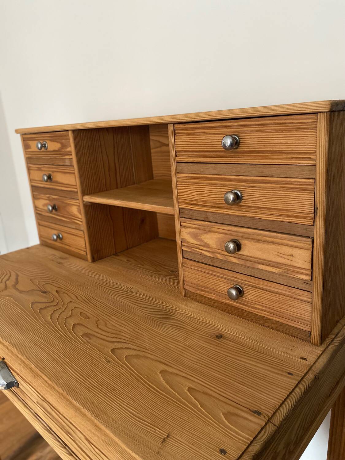 Magnificent Art Deco style secretary desk in old wood