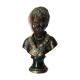 Buste en plâtre garçon patine bronze XXème
