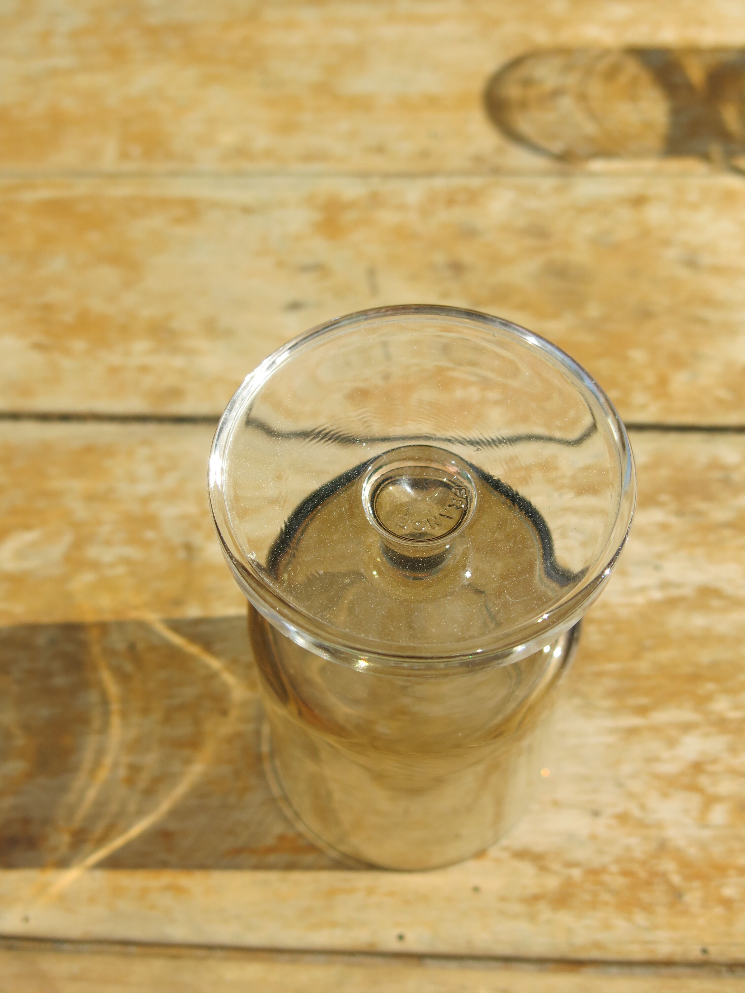 11 gray smoked glass foot glasses in excellent vintage condition