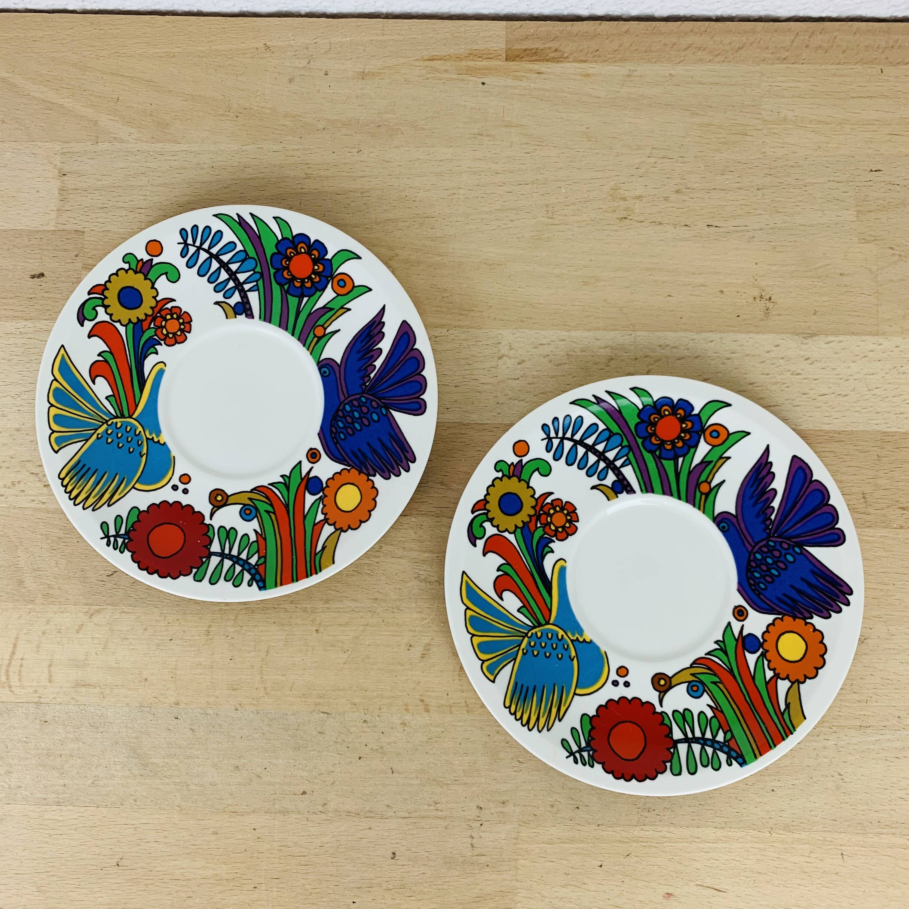 2 assiettes à dessert/soucoupes Acapulco Villeroy & Boch