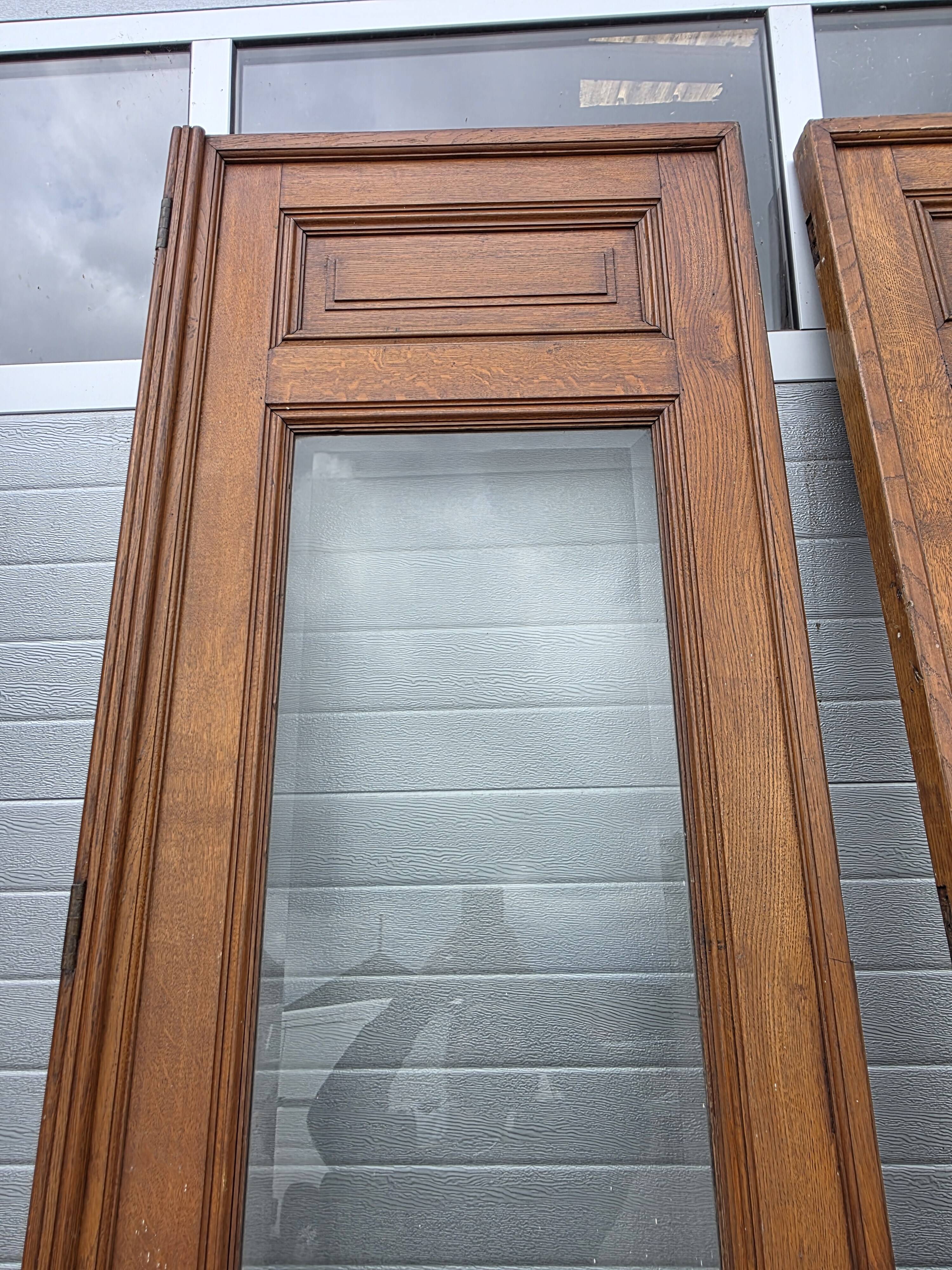 4 solid oak partition doors (high quality)