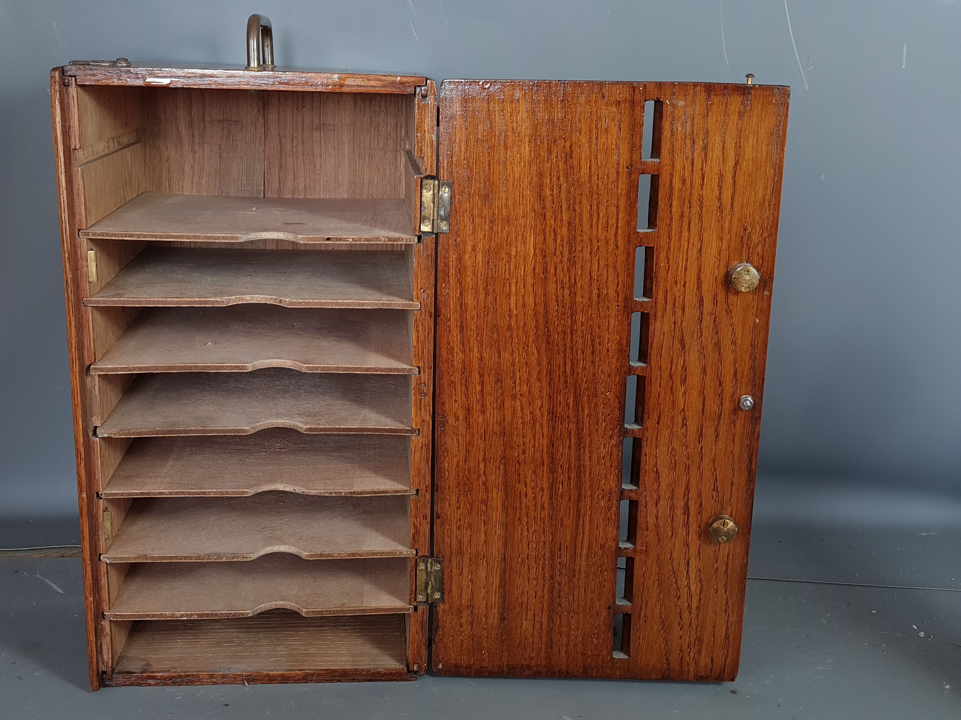 Old box at the ticket machine or other storage Early twentieth century SB