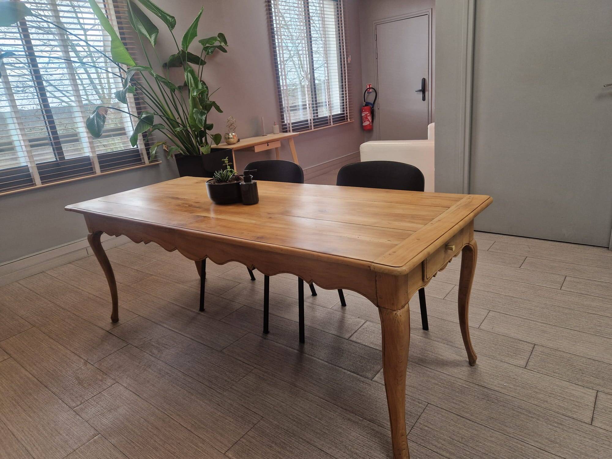 Louis XV style farmhouse table