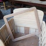 Pair of rattan armchairs