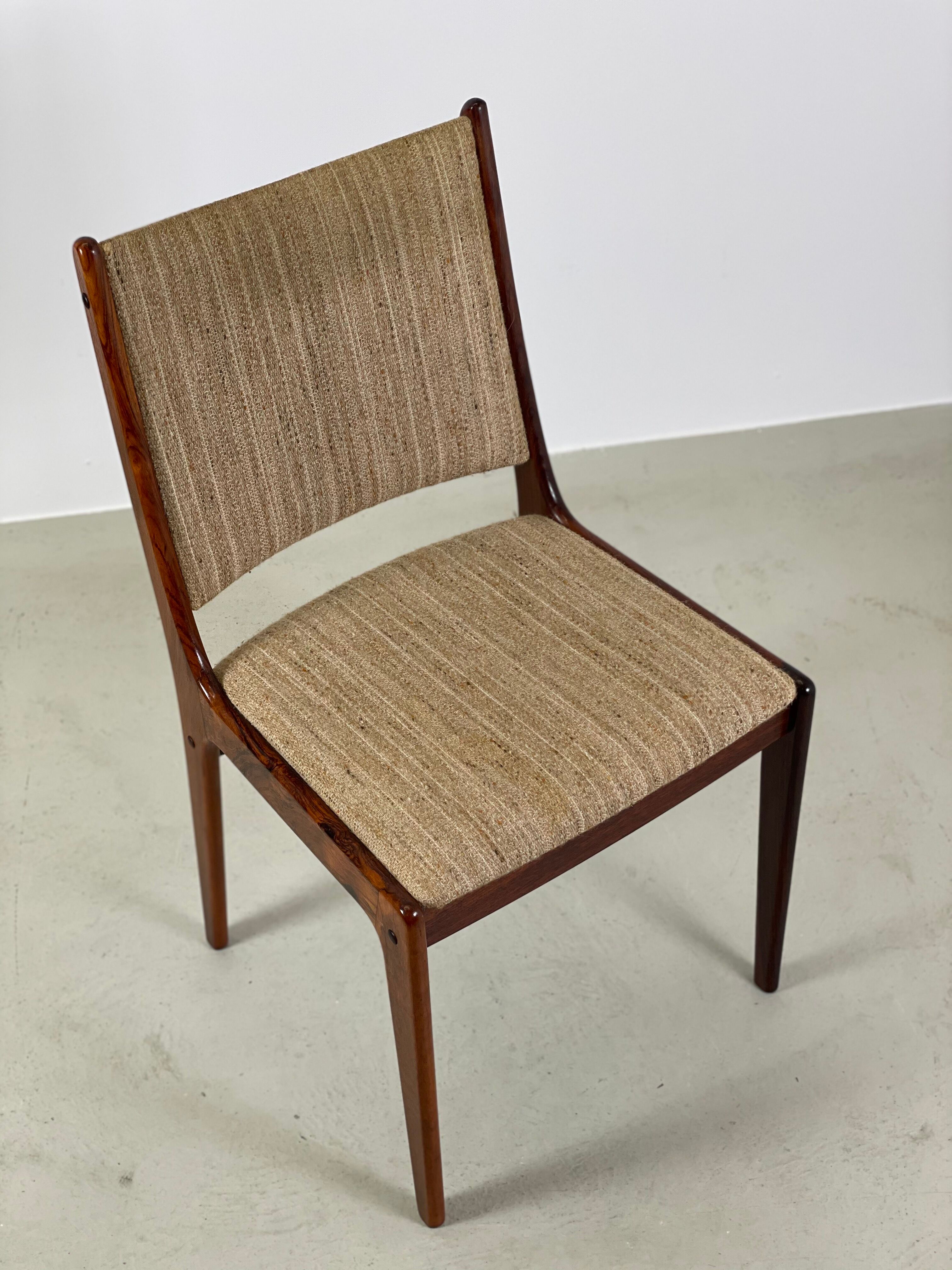 Rosewood dining chair by Johannes Andersen for Uldum Mobelfabrik 1960s
