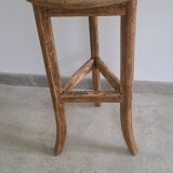 Old solid oak plant stand