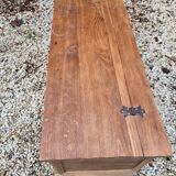 Wooden chest with lion paws