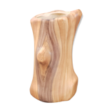 Faux-wood ceramic vase 1950