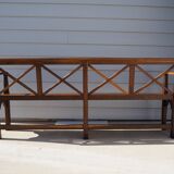 Solid oak bench
