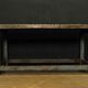 Blue weathered massive teak table