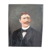 Portrait d'homme à la moustache - XIXe