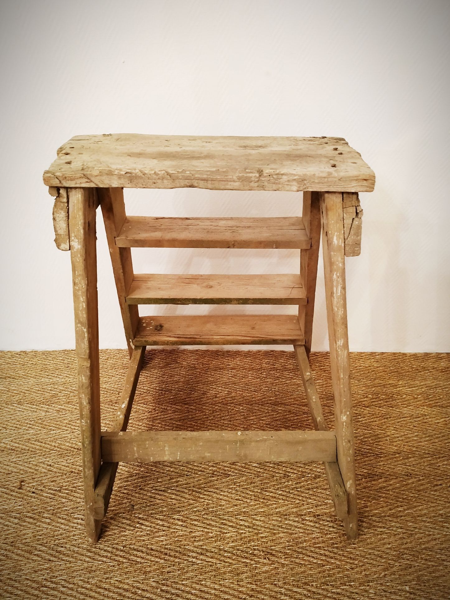 Old wooden stepladder