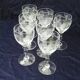 Crystal wine glasses Baccarat frieze knots ribbons