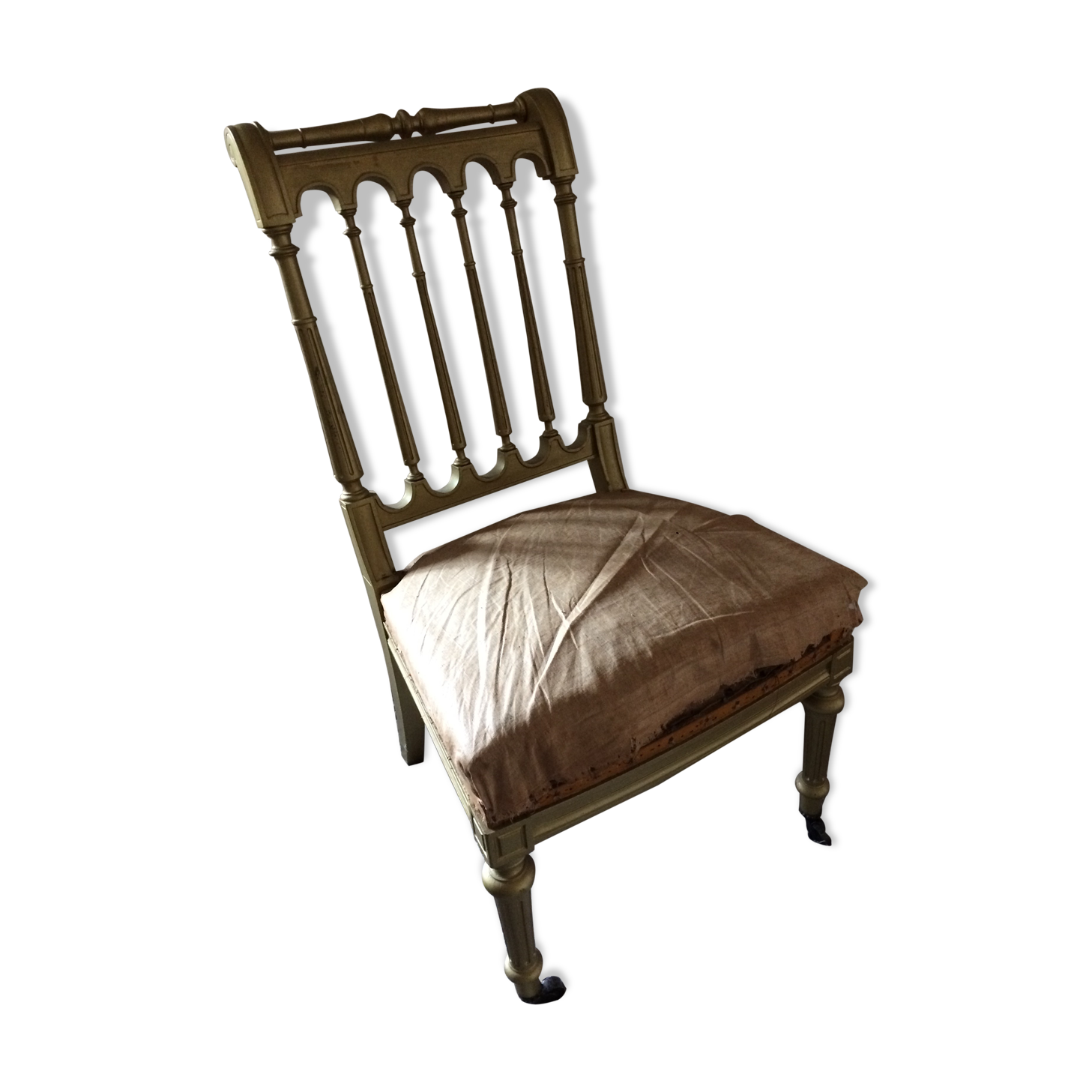 Golden low chair