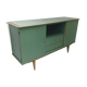 Vintage wooden and green sideboard