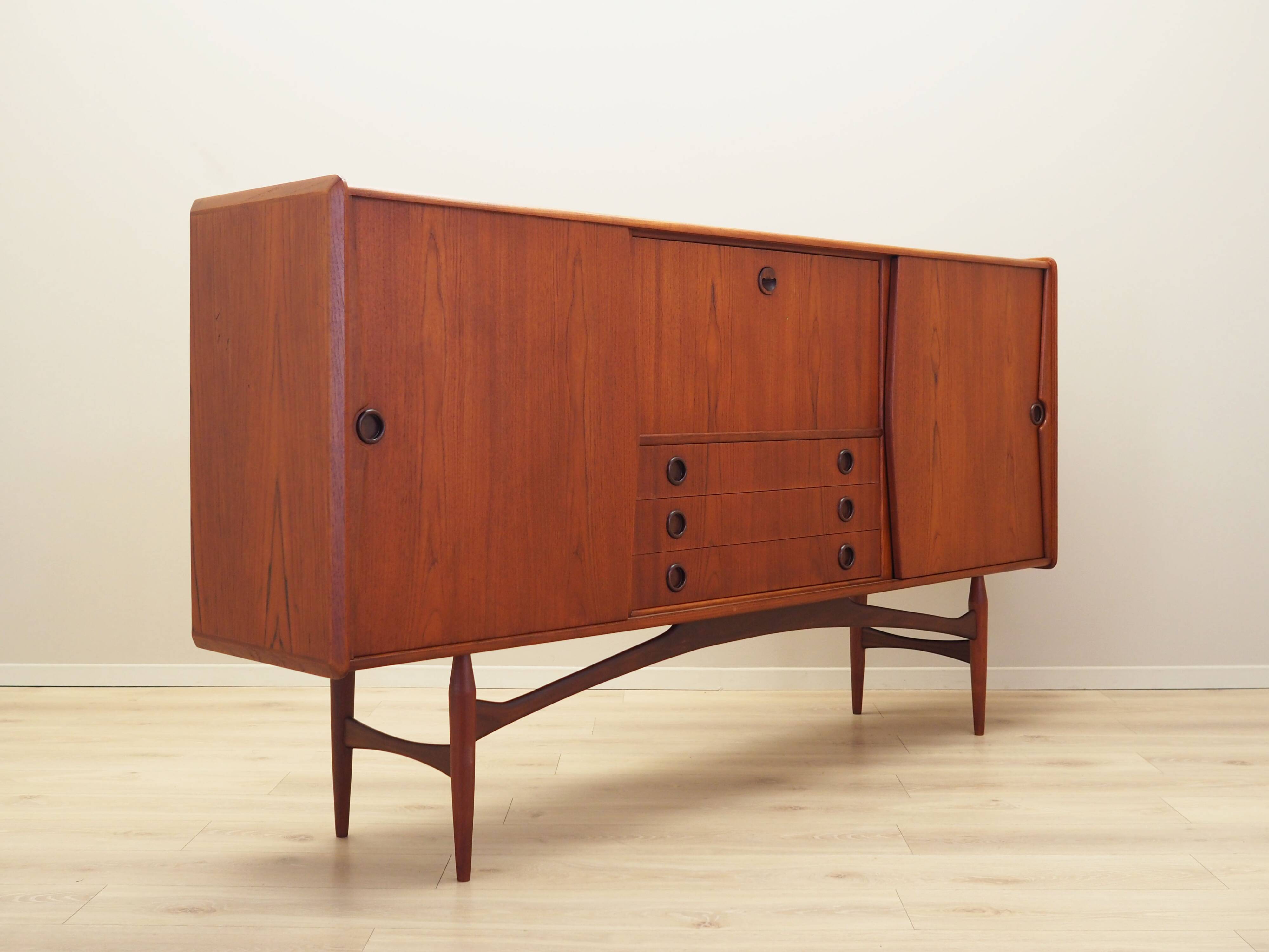 High teak sideboard, Danish design, 1970s, production: Denmark