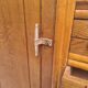 Asymmetrical storage unit Dresser wardrobe with vintage mirror 1950