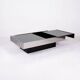 Mirror coffee table with bar, Willy Rizzo for Cidue, Italy, 1970s