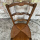 Nursing Chair Nursery Antique Turned Wood + Woven Straw Seat
