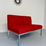 Vintage 2-seater sofa from the 70s, Artifort design, red