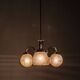 Art Deco Pink Glass Chandelier, Czechoslovakia, 1940s