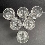 6 Baccarat Clermont liqueur glasses