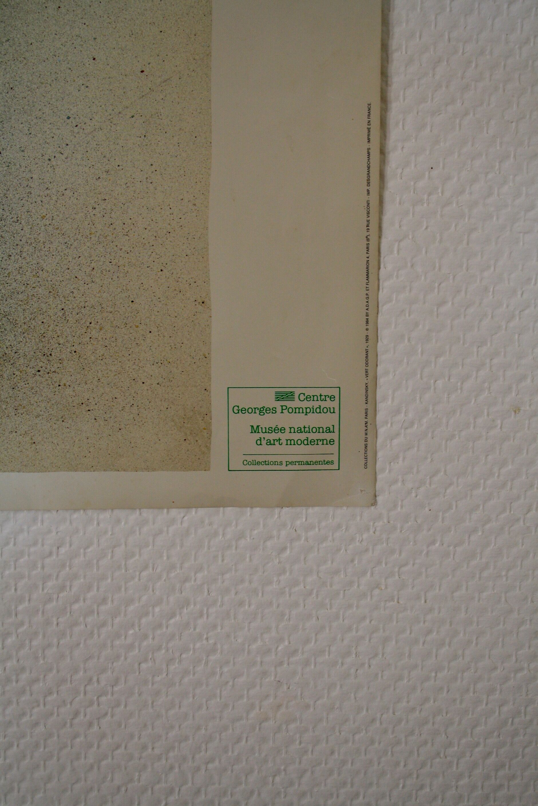 Original poster KANDINSKY 80 x 60 cm - centre Pompidou