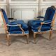 Pair Of Armchairs For Queen Louis XV, Carved “oak” Wood 18th Century