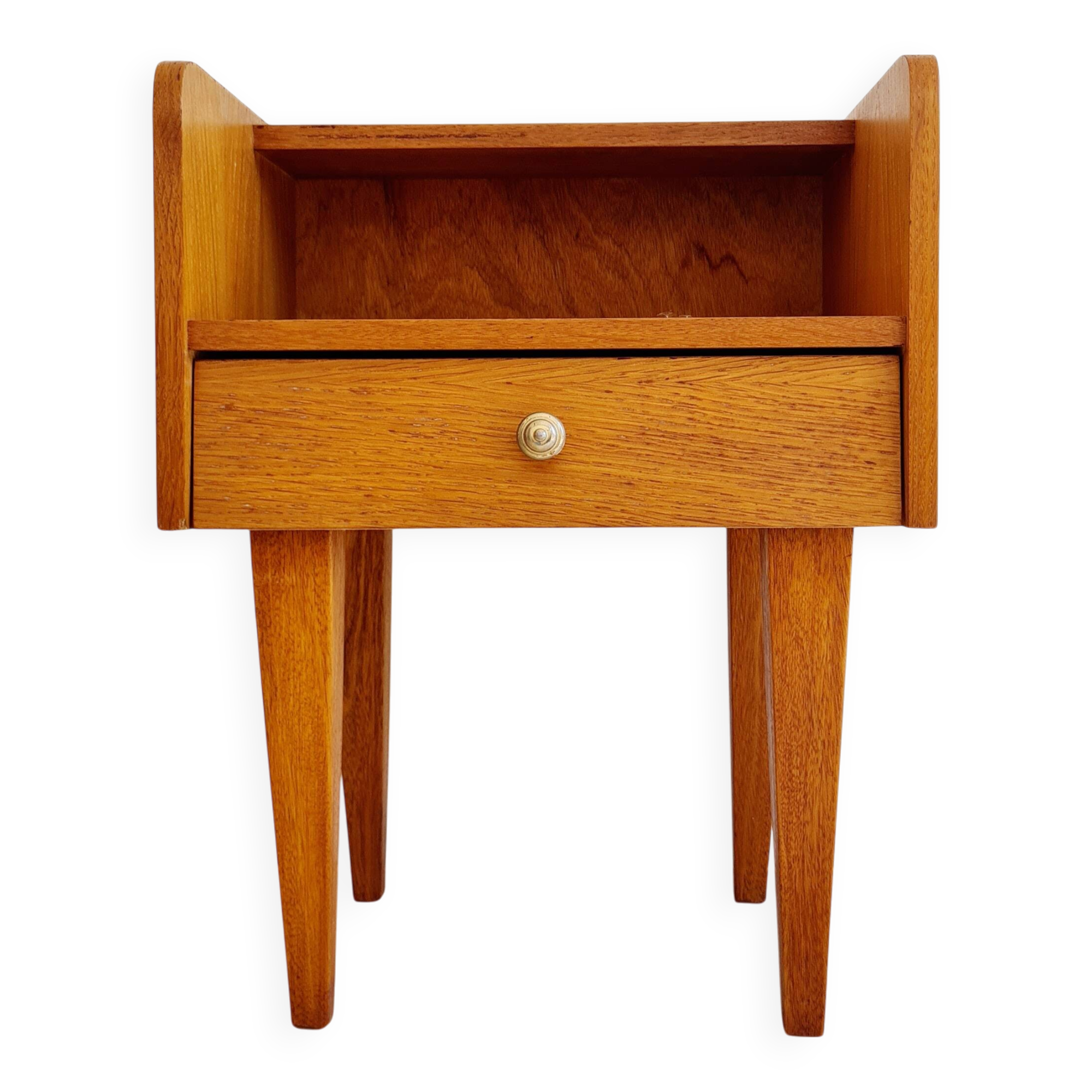 Bedside table with compass legs, 1960s