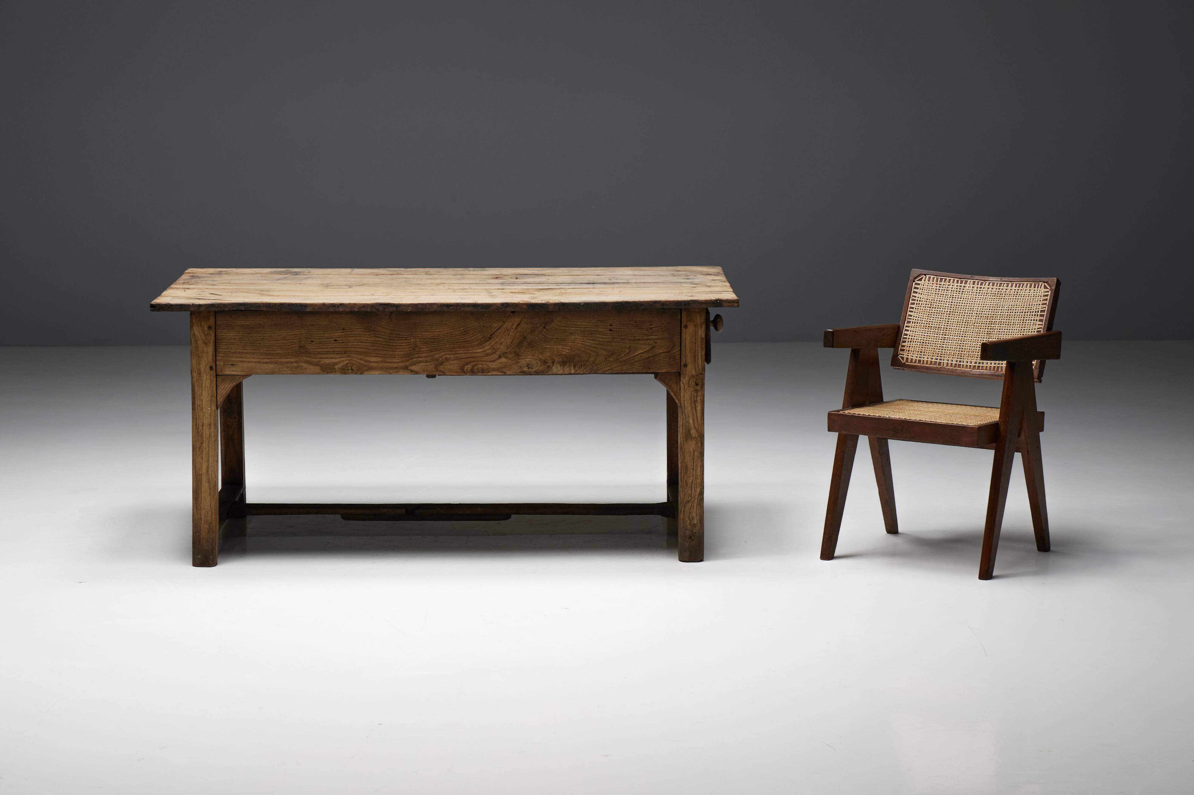 Travail Populaire Dining Table, France, 19th Century