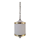 Mid-Century Italian Opaline Glass, Acrylic & Brass Pendant Light – 1960s