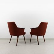 Chaises coquillage vintage, Pologne, années 1960, lot de 2