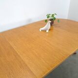 Ronde ovale eiken uitschuifbare eettafel