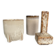 Vintage trio of ceramic vases