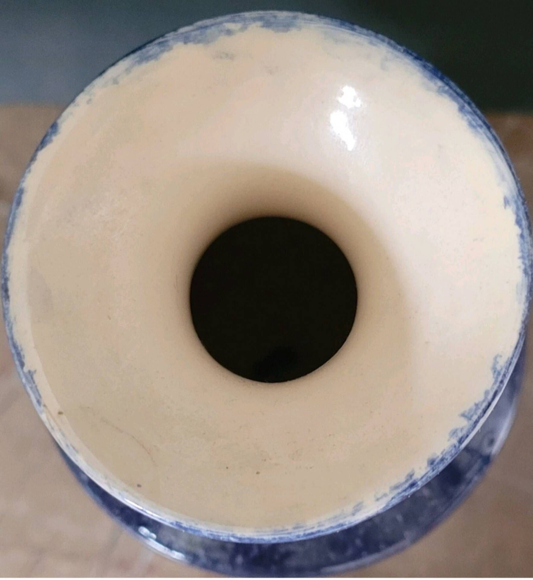 Hand-painted ceramic vase signed Koskinas, probably Greek.