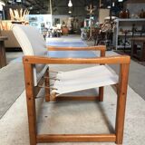 Vintage armchair by Karin Mobring from the 70s, new fabric and straps