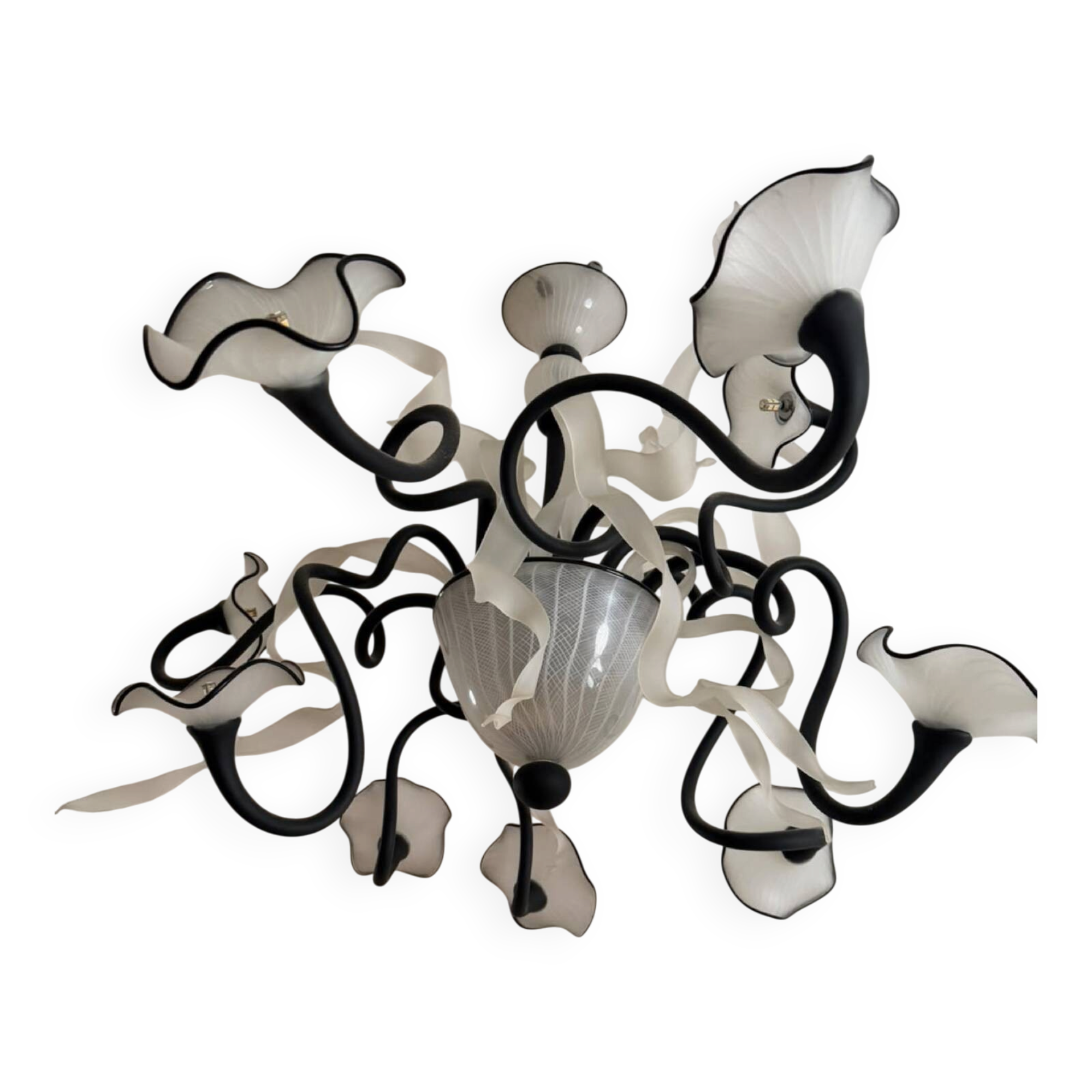 Murano chandelier - modern design - superb - warm white LED