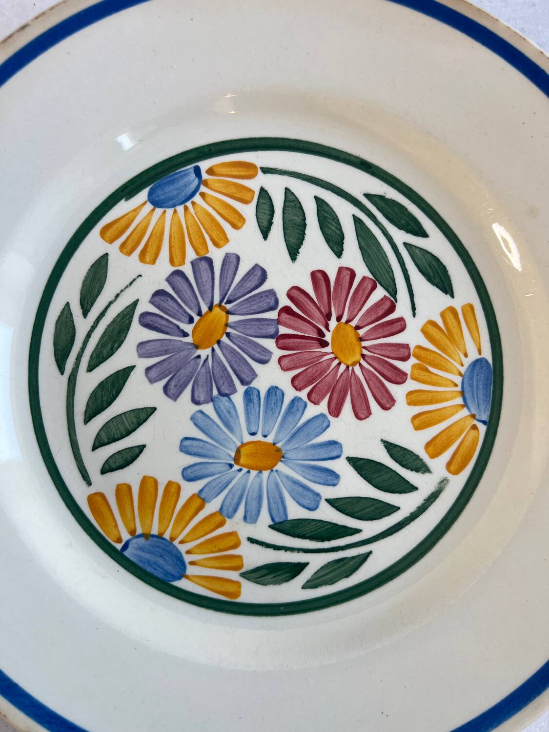 Josetti model plate with floral motif