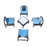 Baumann armchairs and its table