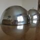 Pair of art Deco wall lamps in chrome brass shape basin 40s 50s
