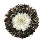 Juju hat 70cm blanc crème marron moucheté