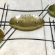 Large sculptural wall relief in wrought iron & brass , GDR / Germany 1950s