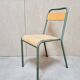 Vintage metal school chair