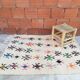 Handmade berber neon carpet 130 x 98 cm