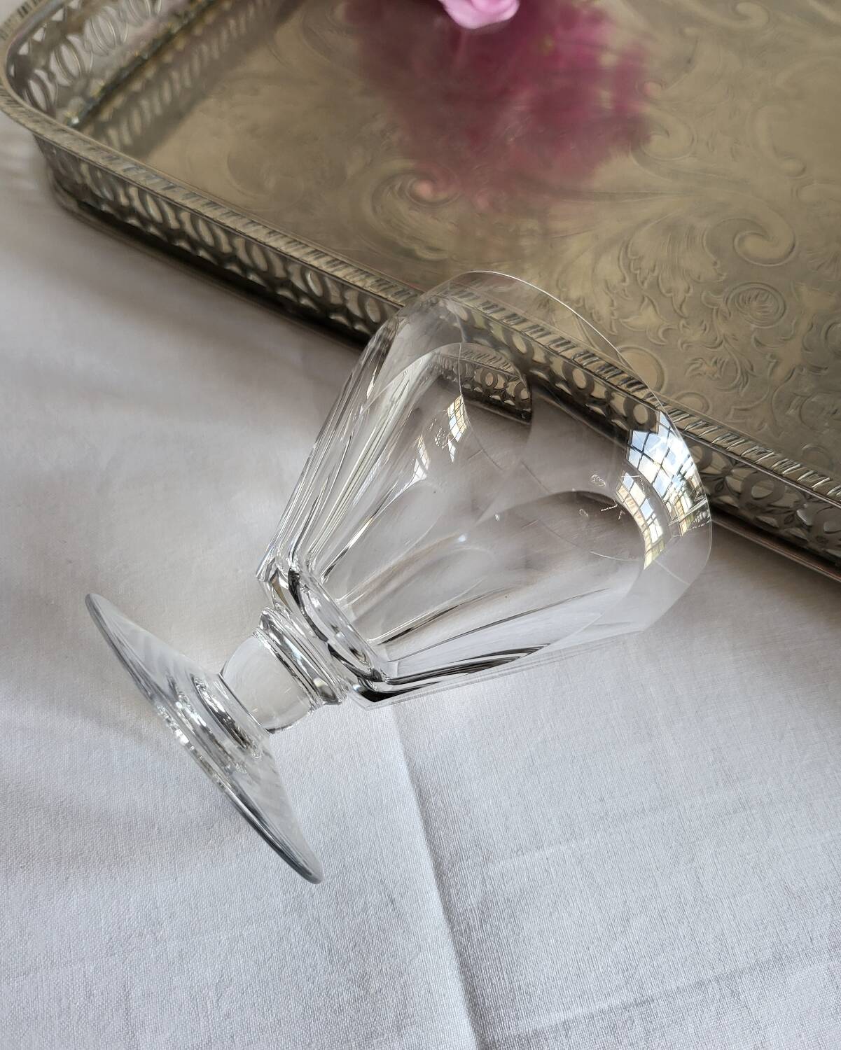 BACCARAT 10 Verres à vin en Cristal Modèle Périgord - Signé