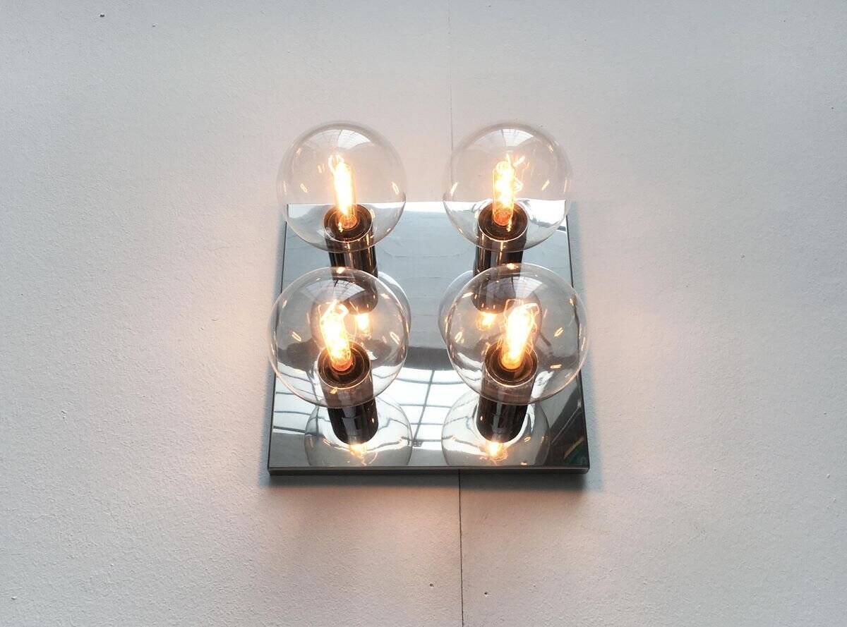 Vintage Space Age ceiling lamp by Motoko Ishii for Staff